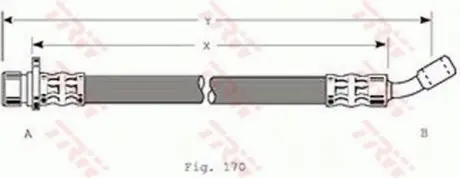 Тормозной шланг TRW PHD259