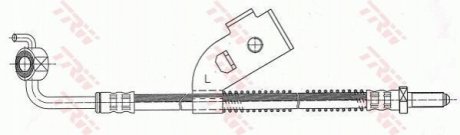 Тормозной шланг TRW PHD341 (фото 1)