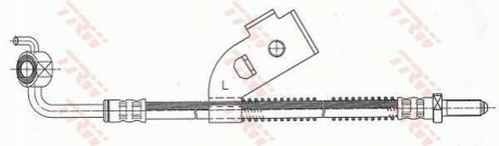 Шланг гальмівний TRW PHD341 (фото 1)