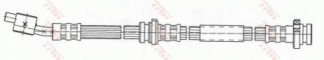 Тормозной шланг TRW PHD486 (фото 1)