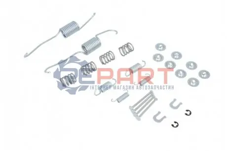Монтажний набір гальмівної колодки (AKEBONO) TOYOTA HIACE IV, HILUX VI VW TARO 1.8-3.0D 08.87-12.12 TRW SFK181