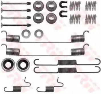 Монтажный набор тормозной колодки (AKEBONO) NISSAN NAVARA, PATHFINDER I, PICK UP, TERRANO I 2.4/2.5D/2.7D 07.86-10.01 TRW SFK355