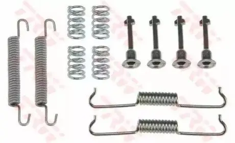 Монтажный набор тормозной колодки (ATE) MERCEDES GL (X164), M (W164), R (W251, V251) AUDI Q7 BMW 3 (E46), 5 (E39), 5 (E60), 5 (E61), 5 GRAN TURISMO (F07), 6 (E63), 6 (E64), 7 (E65 1.9D-6.3 10.98- TRW SFK374