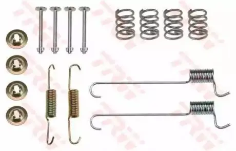 Монтажный набор тормозной колодки (NBK) NISSAN X-TRAIL I 2.0/2.2D/2.5 06.01-01.13 TRW SFK383