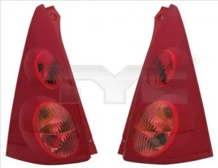 Ліхтар задній Прав (P21/5W/P21W) CITROEN C1 PEUGEOT 107 Хетчбек -01.12 TYC 1111177012