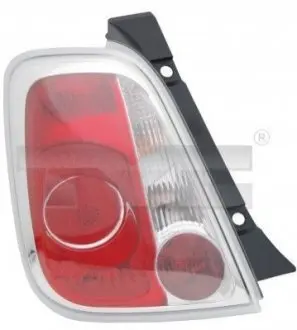Ліхтар задній Лів (хромована рамка) FIAT 500 01.07-07.15 TYC 1111284012