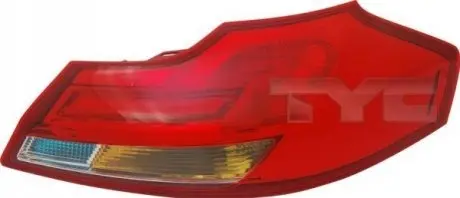 Ліхтар задній Прав (колір повороту помаранчевий, колір скла червон) OPEL INSIGNIA A Універсал 07.08-05.13 TYC 1111801012