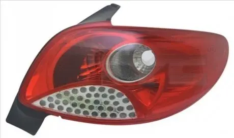 Ліхтар задній Прав (P21/5W/P21W) PEUGEOT 206+ Хетчбек TYC 1112159012