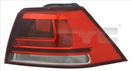 Ліхтар задній Лів (зовнішн, колір скла сірий) VW GOLF VII Хетчбек 08.12-03.17 TYC 1112380112