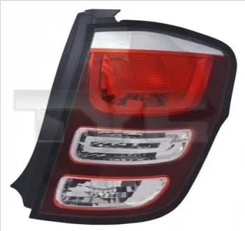 Ліхтар задній Лів (зовнішн, P21/5W/P21W) CITROEN C3 I, C3 II Хетчбек TYC 1112556012