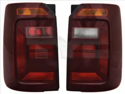 Ліхтар задній Лів (колір скла сірий, з одними задніми дверима) VW CADDY IV 05.15-09.20 TYC 1112972112