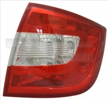 Ліхтар задній Лів (P21/4W/P21W/PY21W/W3W, колір скла червон) SKODA RAPID Ліфтбек 07.12-03.22 TYC 1114278012