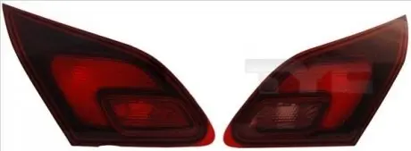 Ліхтар задній Лів (внутрішня частина, колір скла сірий) OPEL ASTRA J Хетчбек 12.09-09.12 TYC 170286112