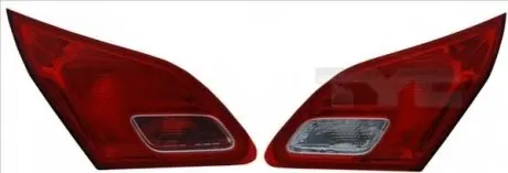 Ліхтар задній Лів (внутрішня частина, колір скла білий/червон) OPEL ASTRA J Хетчбек 09.12-04.18 TYC 170286212
