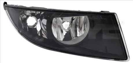 Протитуманна фара передн Лів (H8/P21W, чорн) SKODA FABIA II, ROOMSTER 03.10-04.15 TYC 1912720112