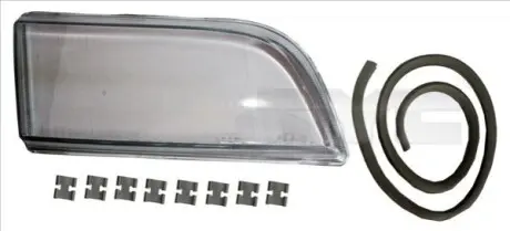 Скло фари з ущільненням Прав (H7x2) VOLVO S40 I, V40 07.95-07.00 TYC 200271LA1