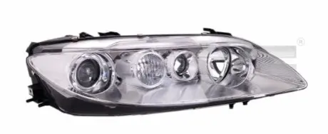 Фара Лів (2*H1/H3, електричн, з мотором, колір відбивача: хром) MAZDA 6 GG, GY 06.02-03.05 TYC 200330152