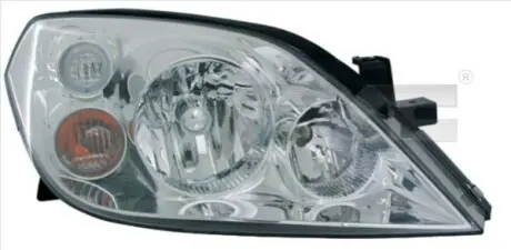Фара Прав (H7/H7, електричн, без мотора, колір відбивача: хром) NISSAN PRIMERA P12 01.02-12.07 TYC 200363052