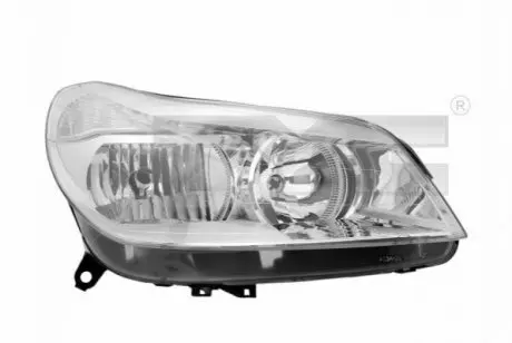 Фара Лів (H1/H7, механічн, колір відбивача: хром) CITROEN C5 II 09.04-01.08 TYC 200624052