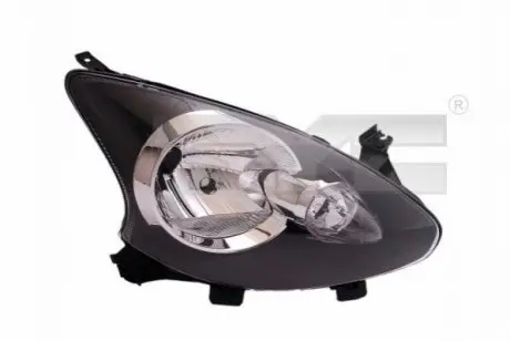Фара Прав (H4, електричн, з мотором, колір відбивача: чорн) TOYOTA AYGO I 12.08-03.12 TYC 200761152
