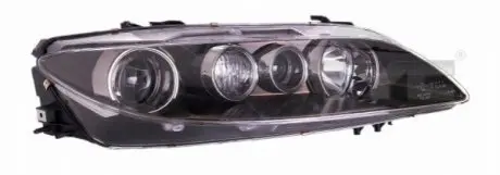 Фара Лів (2*H1/H3, електричн, з мотором, колір відбивача: чорн) MAZDA 6 GG, GY 03.05-12.08 TYC 200976152