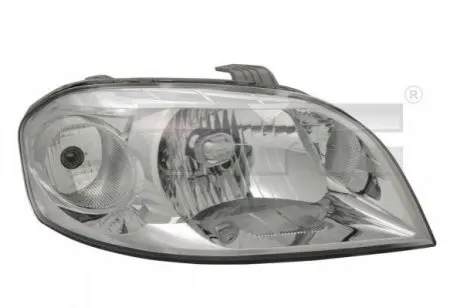 Фара Прав (H4, електричн, з мотором, колір відбивача: хром) CHEVROLET AVEO/KALOS DAEWOO AVEO/KALOS 05.03-04.05 TYC 20-11081-05-2