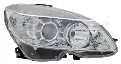 Фара Лів (H7/H7, електричн, з мотором, колір відбивача: хром) MERCEDES C-KLASA W204 01.07-12.13 TYC 2011252152