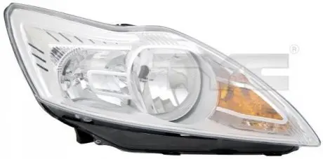 Фара Прав (H1/H7, електричн, з мотором, колір відбивача: хром) FORD FOCUS II 02.08-09.12 TYC 2011483052
