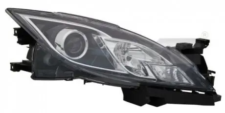 Фара Лів (H11/H9, електричн, з мотором, колір відбивача: хром/чорн) MAZDA 6 GH 08.07-12.13 TYC 2011530152