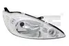 Фара Лів (H4, електричн, з мотором, колір відбивача: хром) FORD KA 10.08-05.16 TYC (2011780052) зображення 1