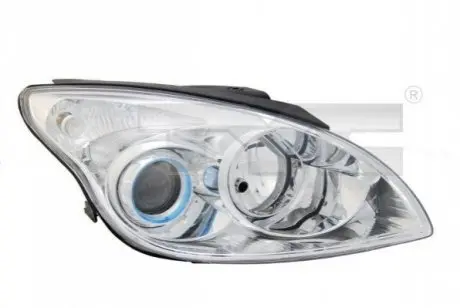 Фара Лів (H1/H7, електричн, без мотора, колір відбивача: хром) HYUNDAI i30 FD 10.07-06.12 TYC 20-11782-05-2