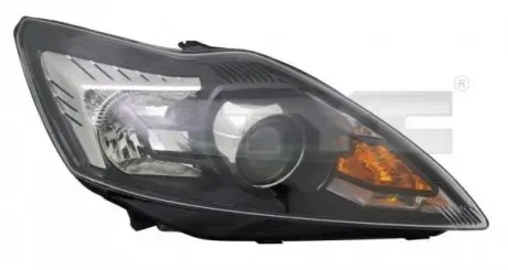 Фара Лів (H1/H7, електричн, з мотором, колір відбивача: чорн) FORD FOCUS II 02.08-09.12 TYC 2011942152