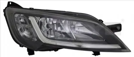 Фара Лів (H7/H7/W21, електричн, з мотором, колір відбивача: чорн) CITROEN JUMPER II FIAT DUCATO PEUGEOT BOXER 06.14-12.17 TYC 2014776152