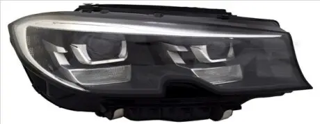 Фара прав (LED, електричн, з мотором, без контролера LED без LED-модуля денних ходових вогнів) BMW 3 G20, G21 10.18-06.22 TYC 2017649162