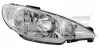 Фара Прав (H7/H7, електричн, без мотора) PEUGEOT 206 02.03-04.09 TYC (20-6155-05-2) зображення 1