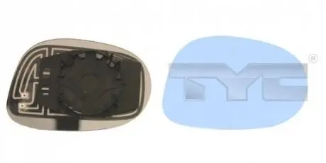 Скло зовнішнього дзеркала TYC 30900991