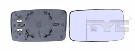 Стекло зеркала наружного TYC 33100041