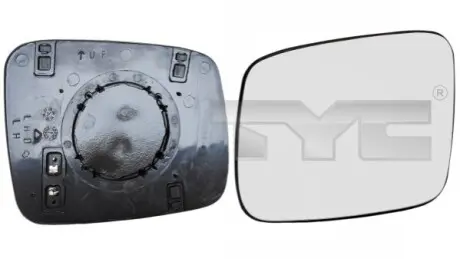 Скло дзеркала (з підігрівом) VW T4 91-03 (L) TYC 33700881