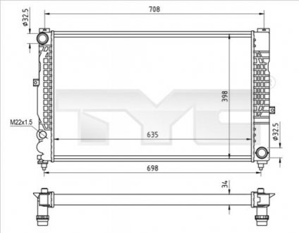 Автозапчастина TYC 7020010R (фото 1)