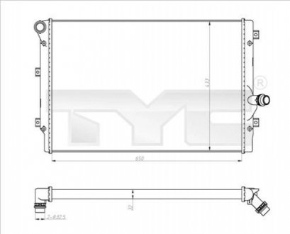 Автозапчасть TYC 7020024R