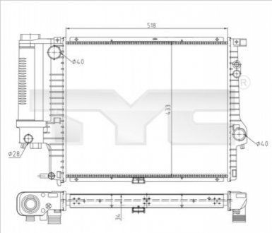 Автозапчасть TYC 7030010R