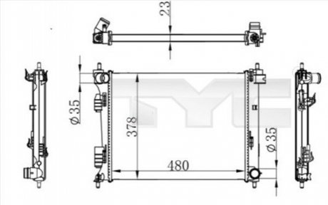 Автозапчасть TYC 7170001