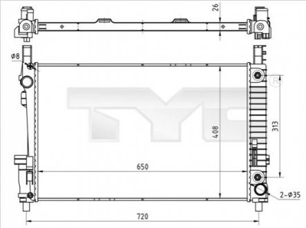 Автозапчастина TYC 7210020 (фото 1)