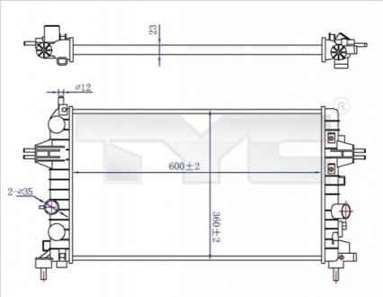 Автозапчасть TYC 7250036R