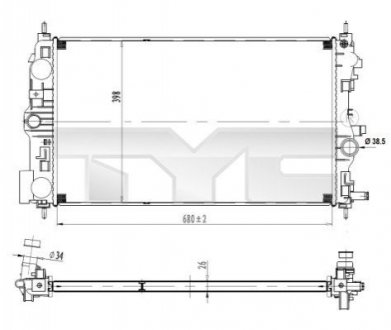 Автозапчастина TYC 7250037