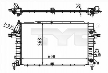 Автозапчасть TYC 7250046