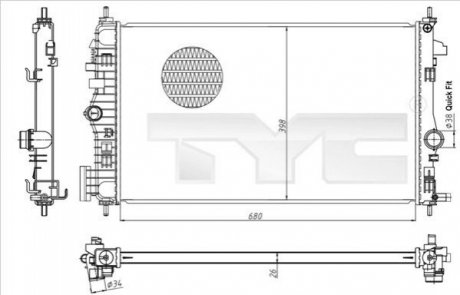 Автозапчастина TYC 7250047