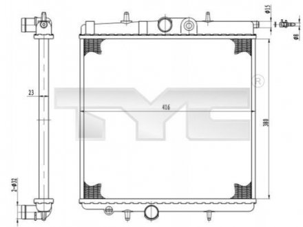 Теплообменник TYC 7260017R