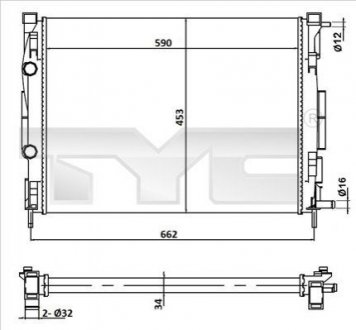 Автозапчасть TYC 7280054