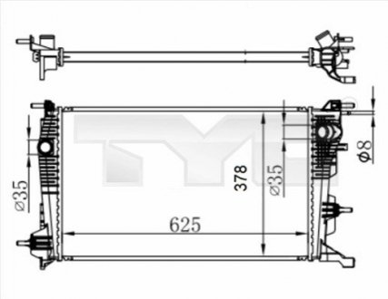 Автозапчастина TYC 7280065R (фото 1)